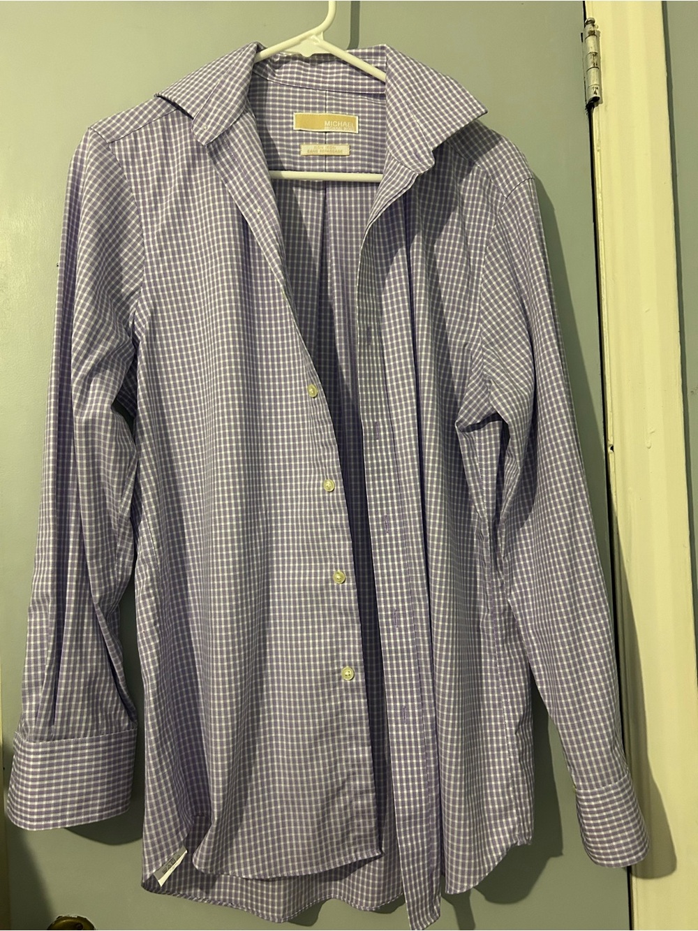 MICHAEL Michael Kors Lavender Check Dress Shirt